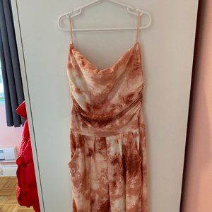 Tye Dye Strapless Jumpsuit